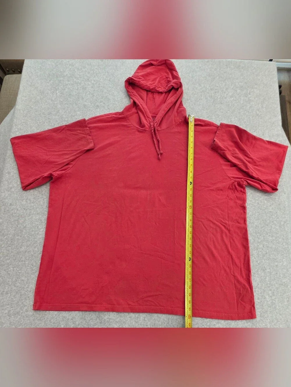 Polo by Ralph Lauren Men's Red Hooded Long-Sleeve Tee